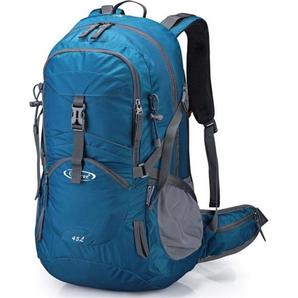 Men's 45L Hiking Travel Backpack Waterproof with Rain Cover - Picture 1 of 6